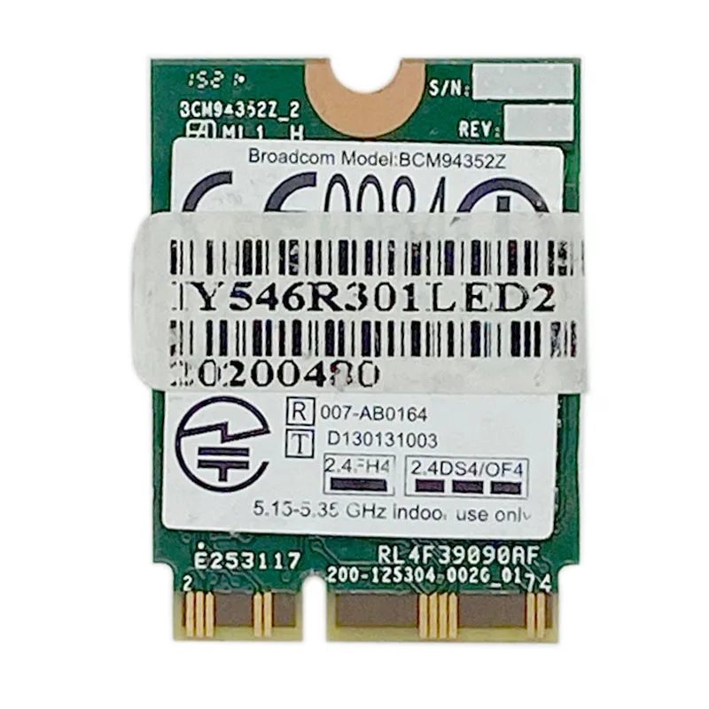 Dual band Wireless BCM94352Z  WIFI Card Hackintosh NGFF M.2 1200Mbps Bluetooth4.0 NGFF 802.11ac Wlan Adapter DW1560