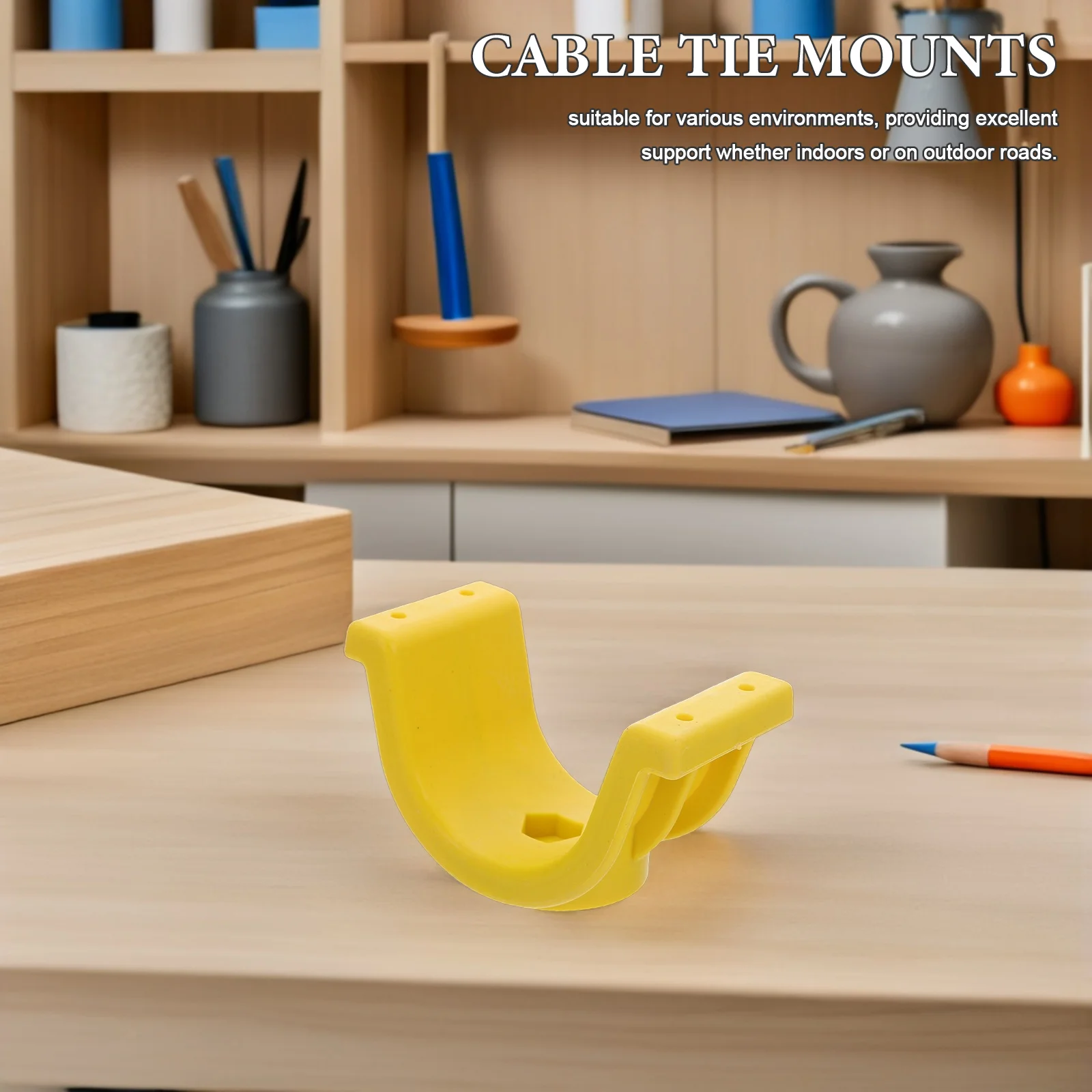 

4Pcs Cable Tray Wire Management Organizer Stable Design for Indoor Outdoor Use Weatherresistant Adjustable Cord Holder