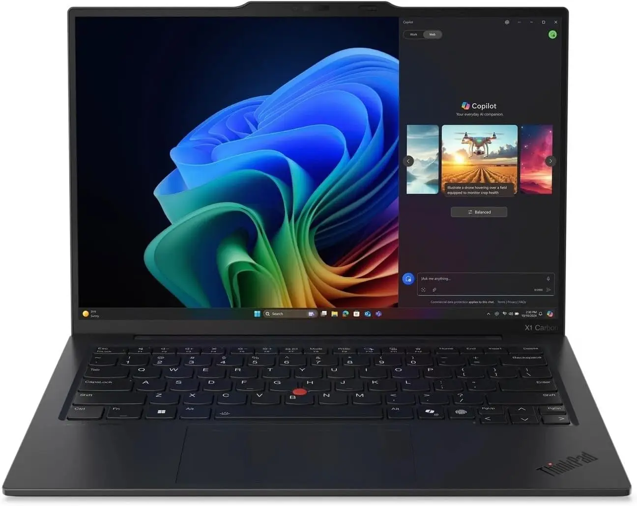 

Lenovo ThinkPad X1 Carbon Gen 13, OLED 400 нит, без сенсорного экрана, 32 ГБ оперативной памяти LPDDR5, 4 ТБ SSD, Thunderbolt и Windows 11 Pro - версия Aura Edition