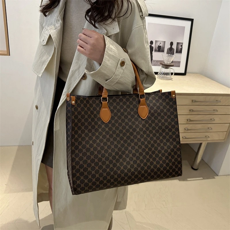 Large Tote Bag for Women, Leather Top Handle Bags, Spacious Inner Space, Fashion Shoulder Purse Perfect for Commuter Handbag view 2