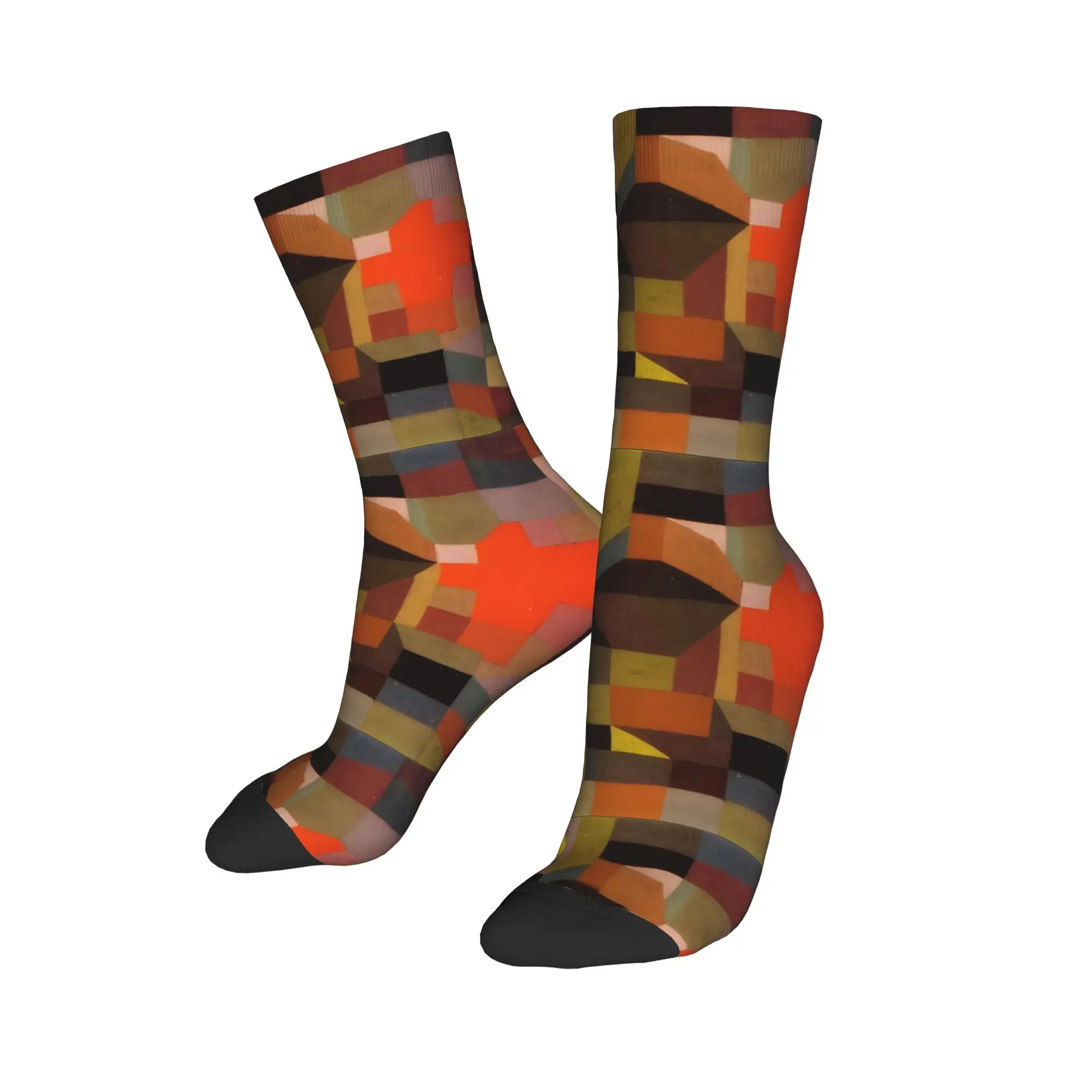 Fashion Paul Klee The Hour Before One Night  Football Socks  Polyester Middle Tube Socks for Women Men Sweat Absorbing