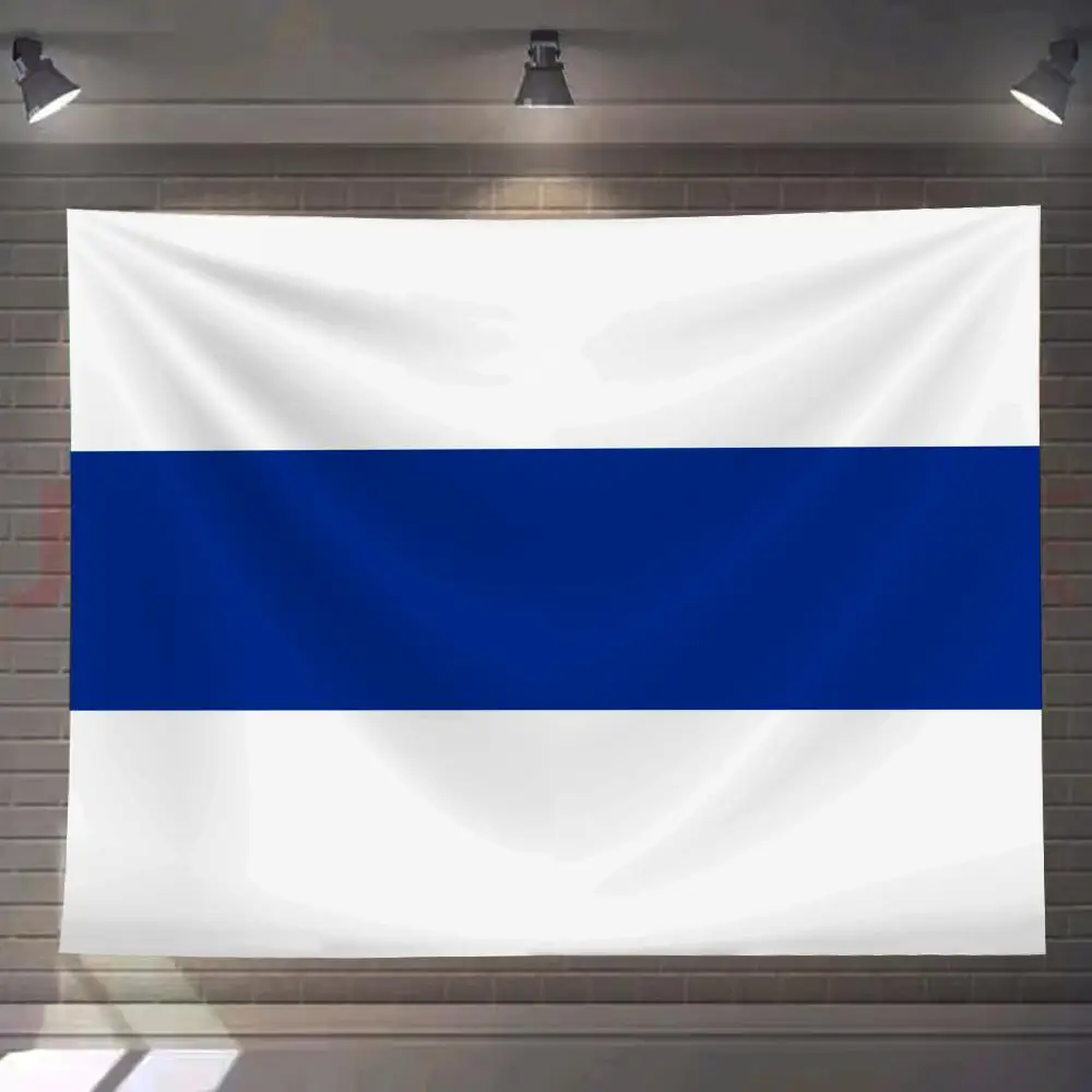 

Russia White Blue White Tapestry Custom Living Bedroom Party Dormitory Interior Wall Bohemian Decoration Attached Clip