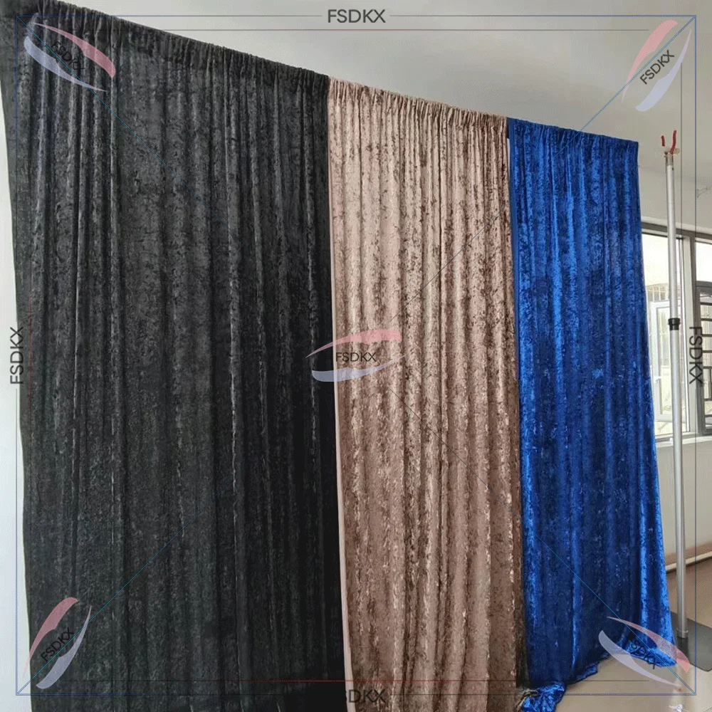 Modern Custom 10 FT White 4 Way Spandex Fabric Drapes and Curtains Ceiling Wedding Backdrop Panels Events Party Stage Decoration