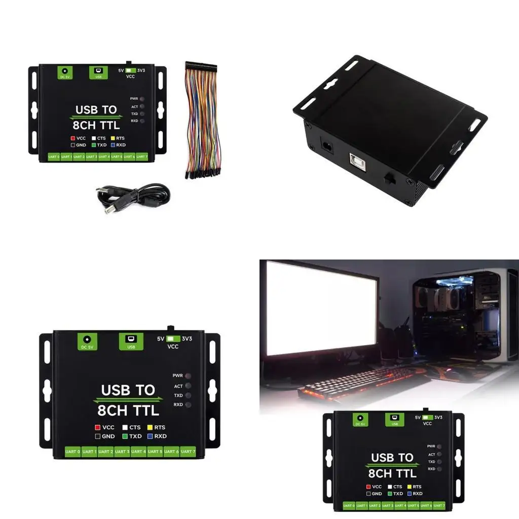 Y1UB Gebruiksvriendelijke USB naar 8-kanaals UART-module voor industriële toepassingen