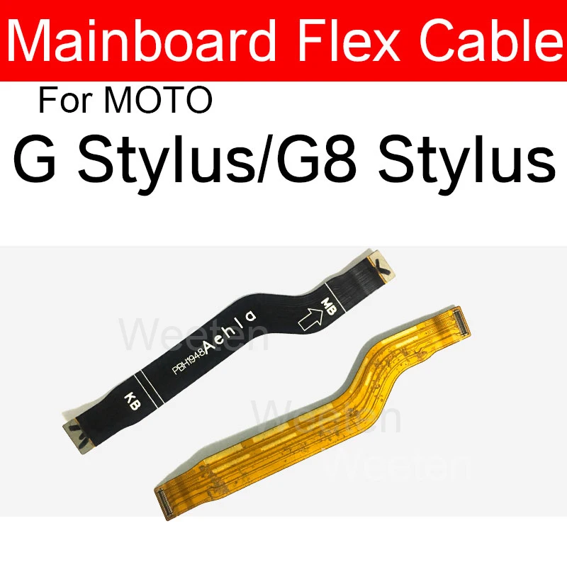Cable flexible de placa base para Motorola MOTO G Stylus G8, piezas de repuesto de cinta flexible de placa base