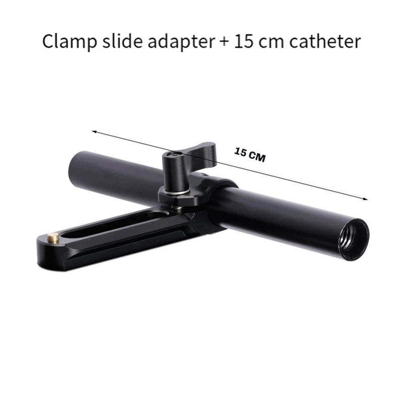 

Rail with 15mm Single Railblock/Rod Clamp Camera Rig Accessory Quick Release Mechanism for Various Camera Setups-A74P