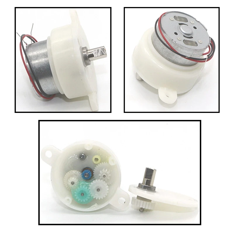 JS30 Mini Geared DC Motor 6V 5RPM/100RPM Reversible Small Electric 6 Volt Robot Crafts Toy Advertising Light Boxes DC Motor