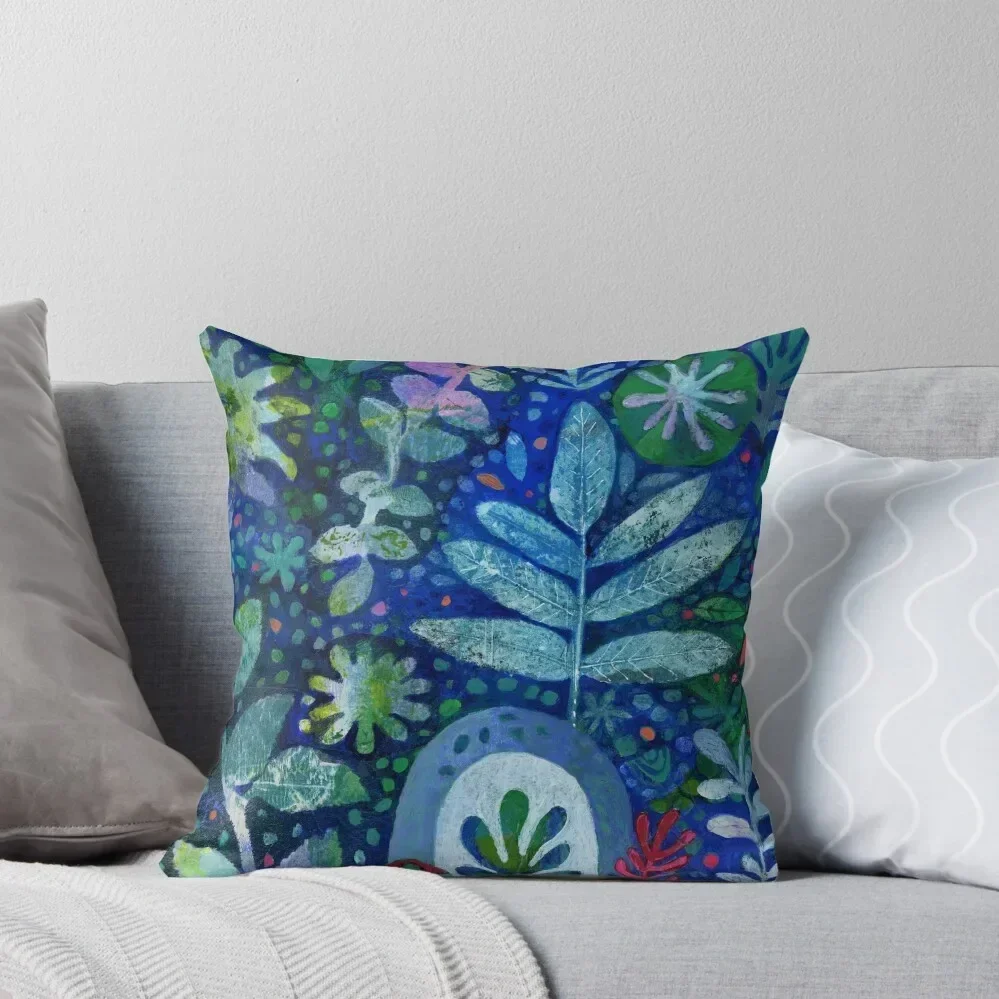

Blue Garden Throw Pillow Decorative Cushion Cover christmas ornaments 2025 Pillows Aesthetic Pillow Covers Decorative pillow