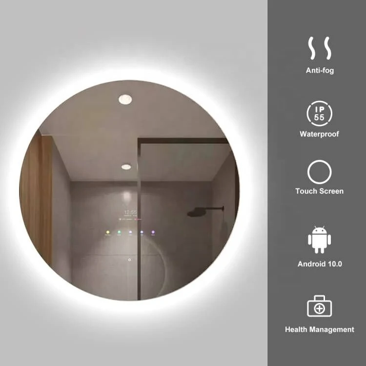 LED Mirror WIFI Magic Mirror With Waterproof Android 11 Smart Touch Interactive Bathroom Mirror For Apartment Hotel Project