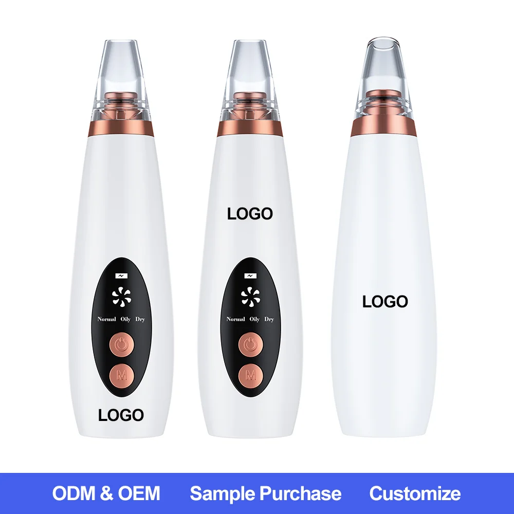 المكتبة الذكية الجمال باليد العلامة الخاصة مزيل الرؤوس السوداء مع شفط فراغ منظف المسام USB قابلة للشحن Blackhea