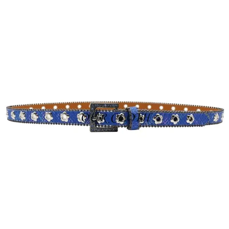 Eye Catching Western PU Leather Belt for Everyday Use Party Accessory Waistband Y1AC