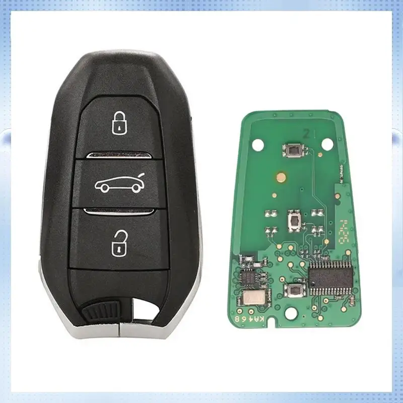

НОВЫЙ-умный дистанционный ключ без ключа HU83 4A Hitag-AES, 3 кнопки, 433 МГц PCF7945 для 2008 308 508 3008 5008 Citroen C3 C4