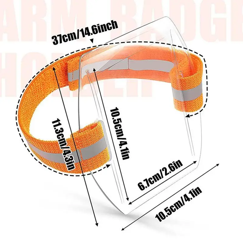 Держатель идентификационного бейджа, водонепроницаемая защитная повязка для номерного значка, держатель идентификационного бейджа с регулируемым ремешком для фабрик и офисов