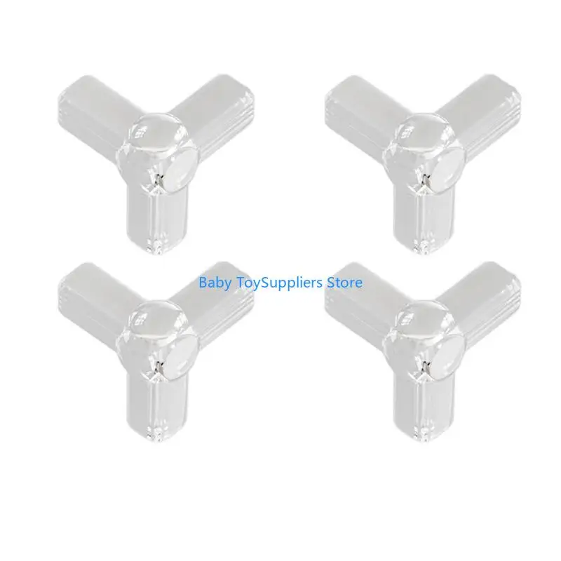 

R1WF 4Pcs Table Corner Cover For Furniture High Elastic PVC And Transparent Acrylic Adhesive Corner Protectors