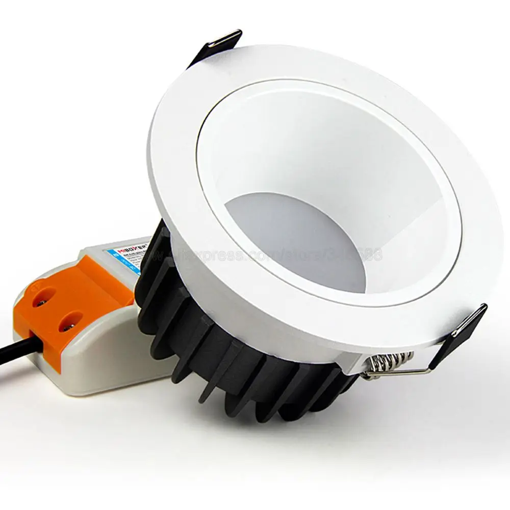 MiBoxer FUT070 6W przeciwodblaskowy RGBCCT regulowany LED typu Downlight wpuszczana lampa sufitowa AC 110V 220V 2.4G RF zdalne sterowanie aplikacją