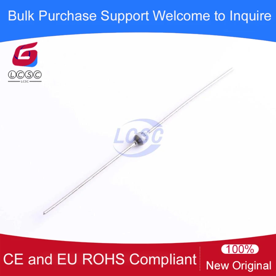 10Pcs/Original BYV26E-TAP Ultra Fast Avalanche Sinterglass Diode 2.5V 1A 1kV 1A Through Hole 2-Pin SOD-57