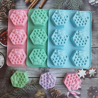 Silicone Hexagonal Bee Soap Mold for Handmade DIY Clay Wax Sheets  Easy Release Non-Stick Plaster Craft Candle Making Mould