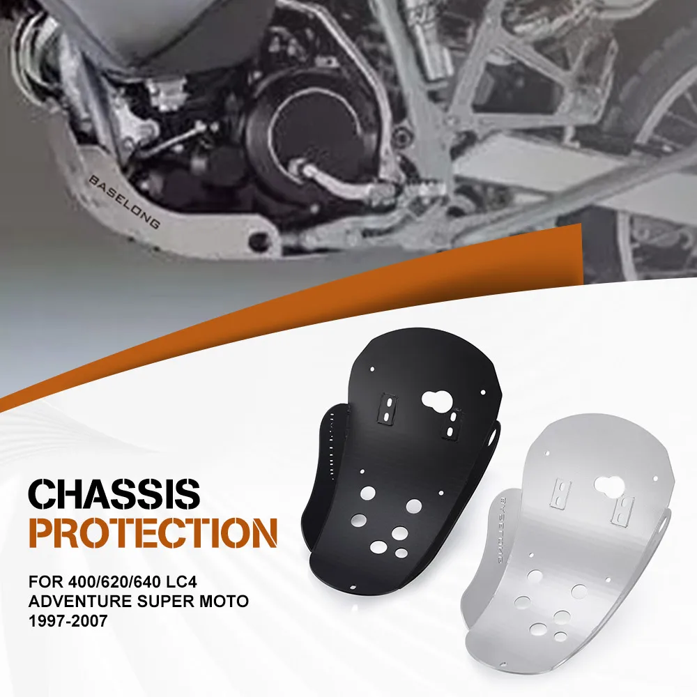 

FOR 400/620/640 LC4 ADVENTURE Super Moto 1997-2003 2004 2005 2006 2007 98 Motorcycle Engine Guard Skid Plate Cover Protector