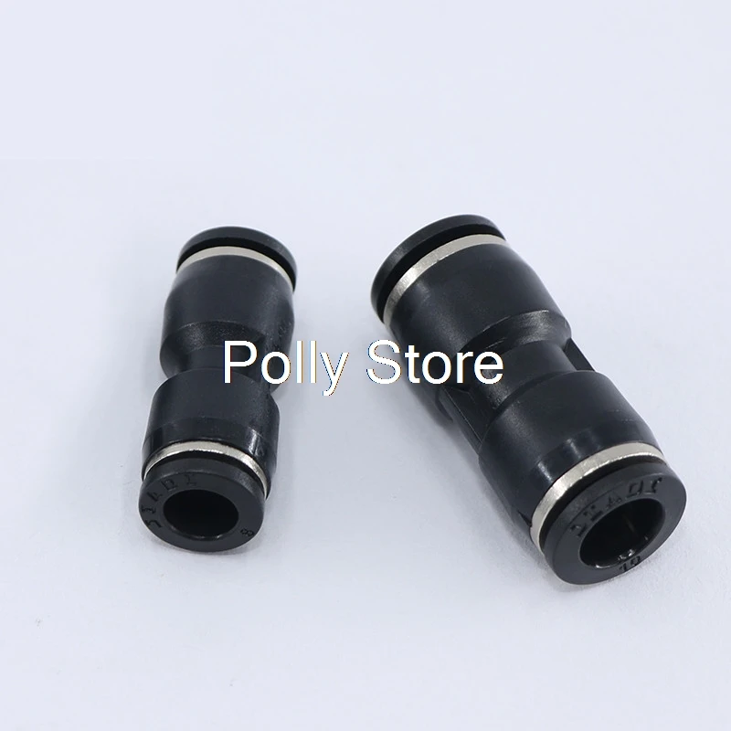 스트레이트 푸시 인 공압 커넥터, 원터치 유니온 퀵 피팅, PU 4, 6, 8, 10mm, 5 개