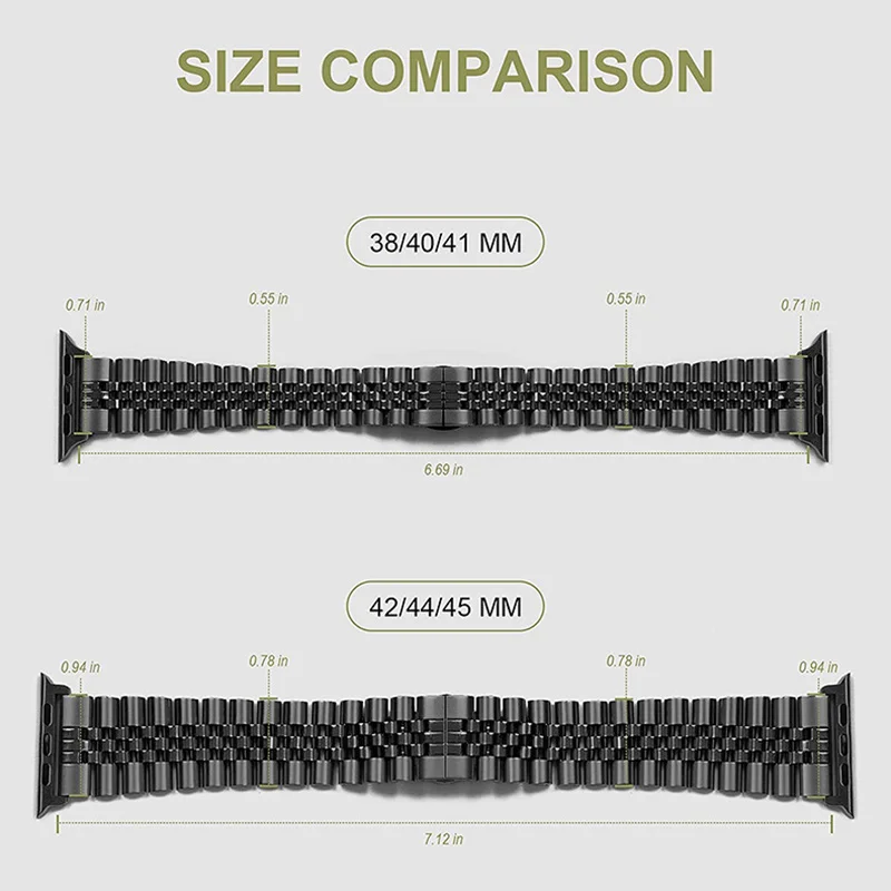 Stainless Steel Strap For Apple Watch Band 46mm 46mm 42mm 44mm 45mm 49mm Watch Strap Metal Bracelet for iWatch Ultra 10 9 8 7 SE