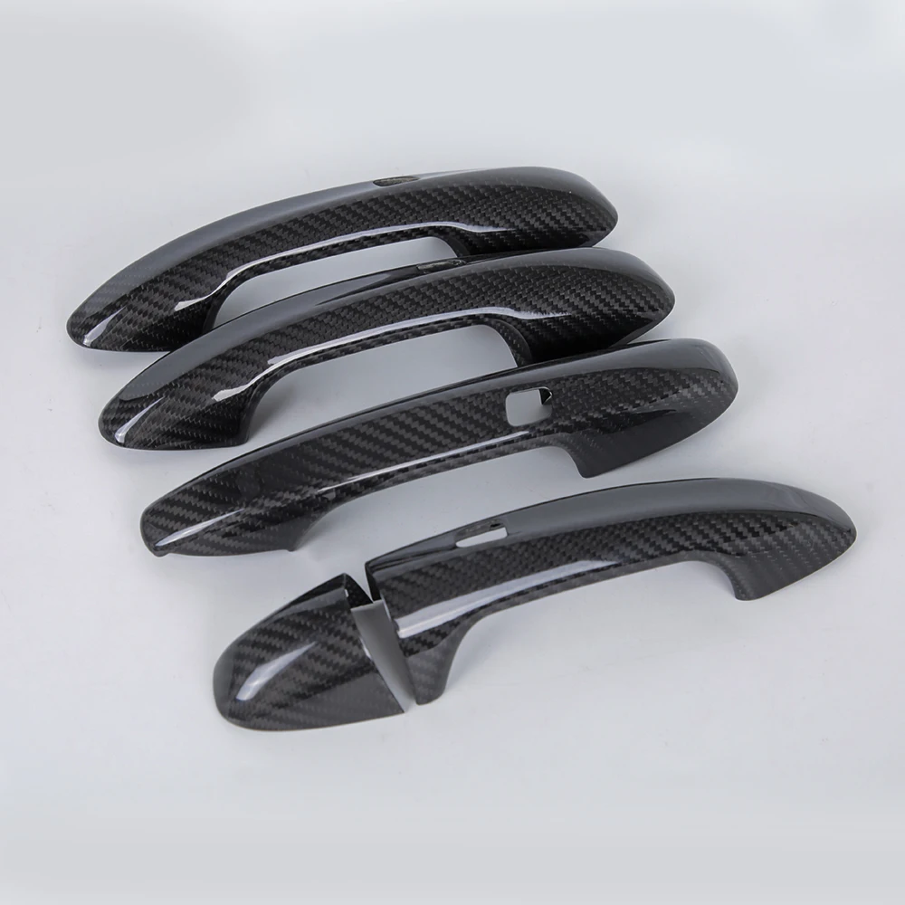 

For Mercedes Benz A CLA W177 C118 A180 A200 CLA200 2020+ Real Carbon Fiber Car Exterior Door Handle Cover Trim Accessories