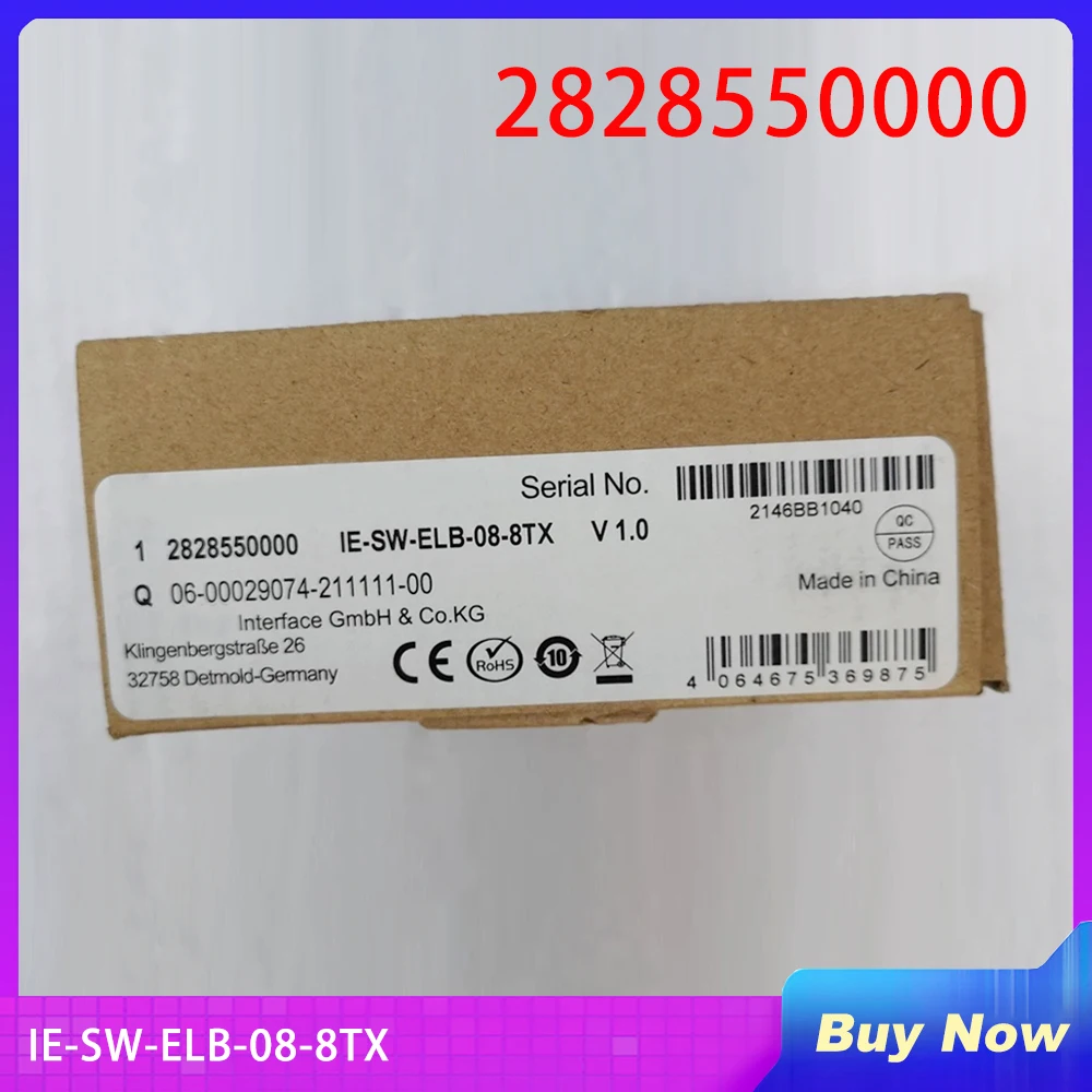 

2828550000 For Weidmuller Industrial Switch IE-SW-ELB-08-8TX