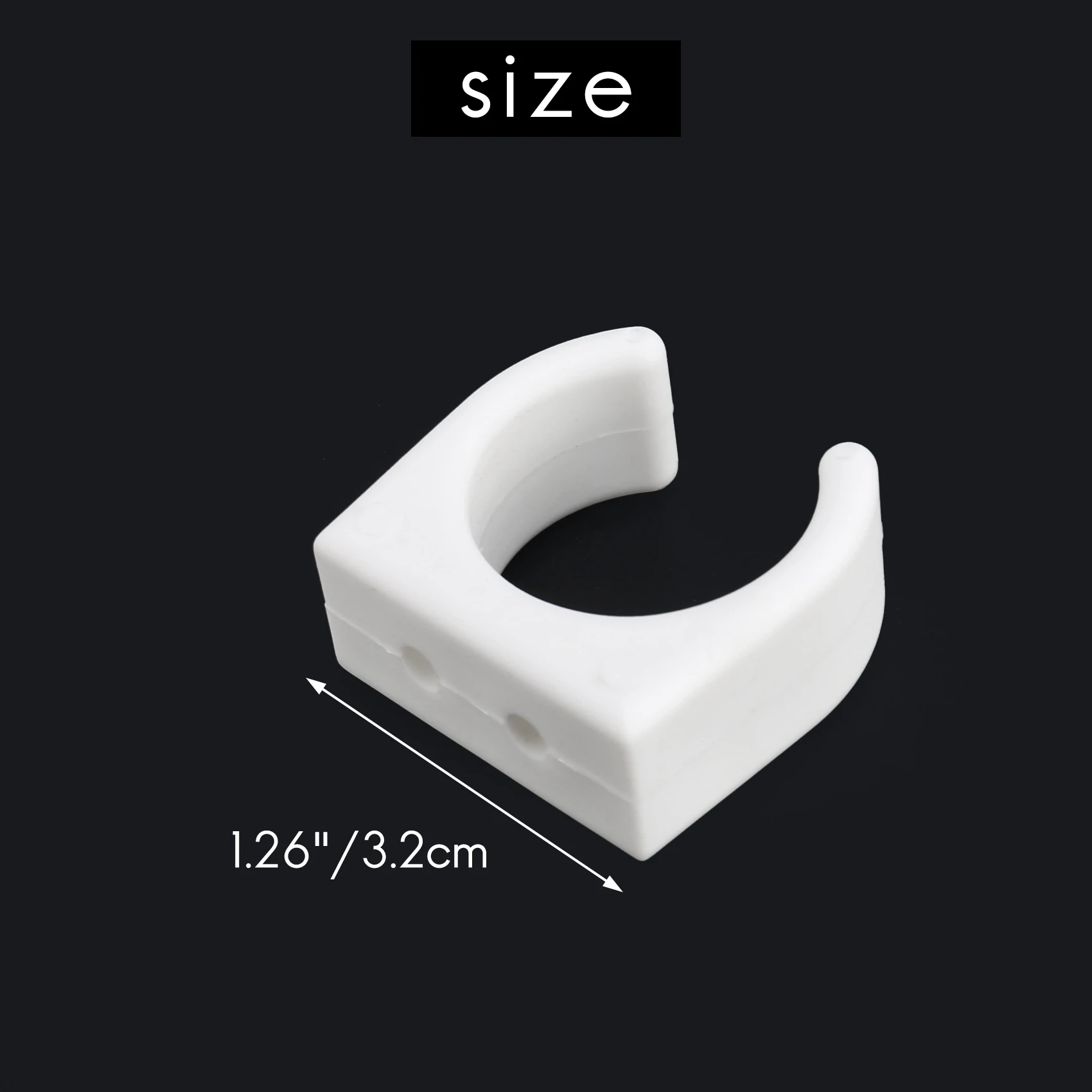 NEW-2 Pcs Nylon Ladder Clip Boat Hook Clip For Size 1-1/4Inch Diameter Per Set UV Marine Accessories Yacht Boat