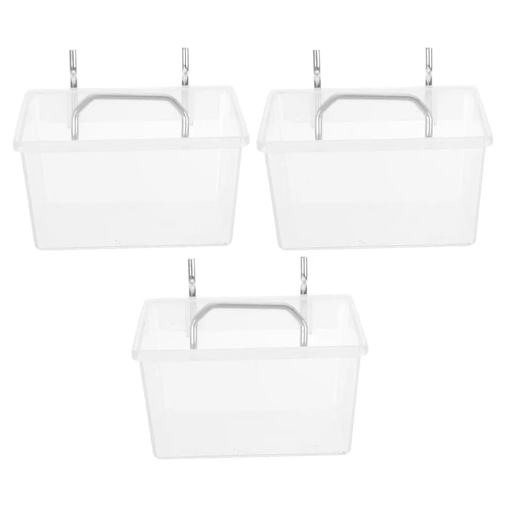 3 Pcs Pegboard Storage Box Thickened Square Hole Tool Organizer Bins Nuts Bolts Multicolor Plastic Craft