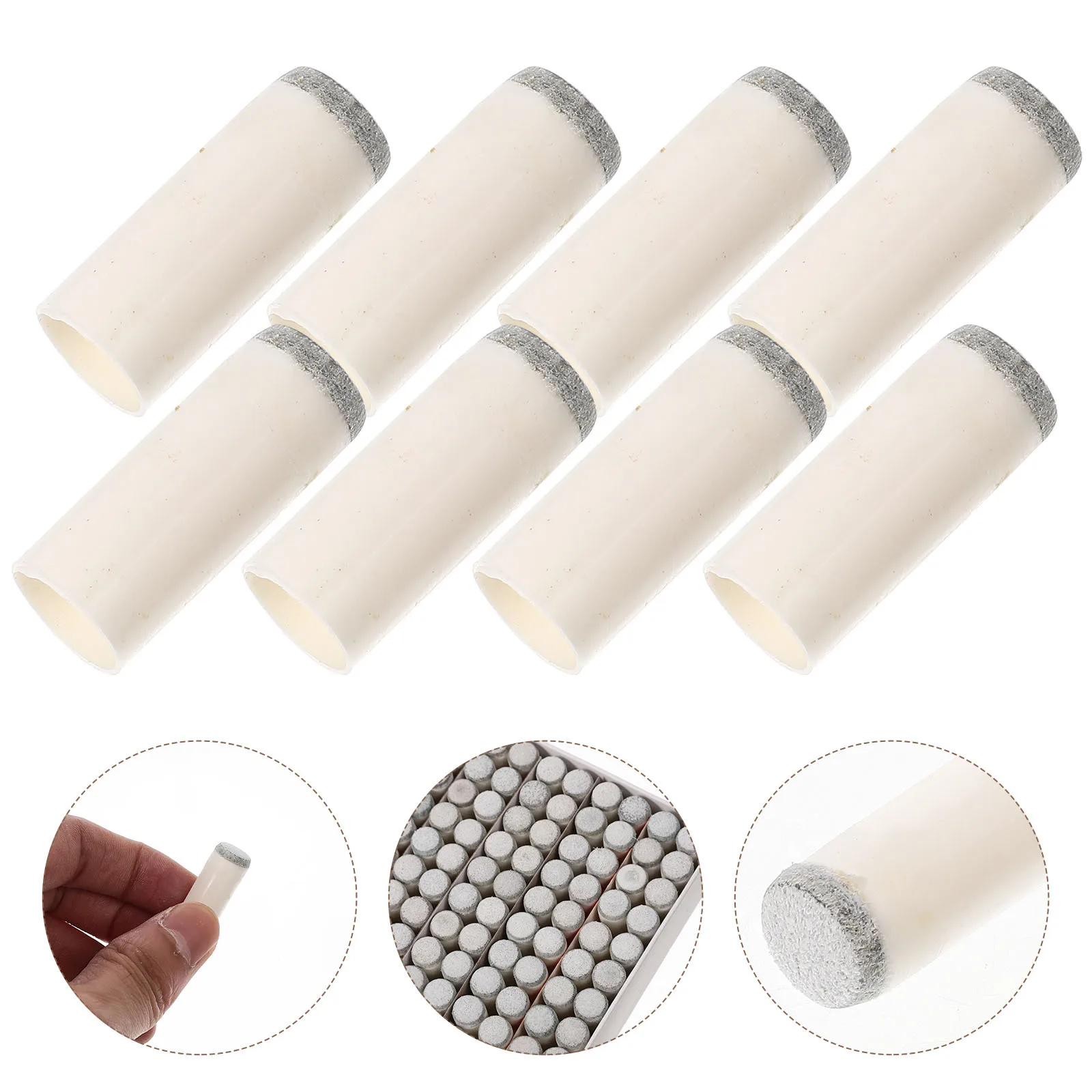 

100pcs Replacement Pool Plastic Billiard Tips Durable Wear-Resistant For Billiard Cue Stick Long-Lasting Tips Cue