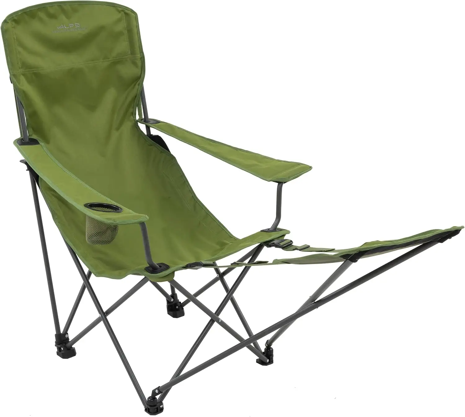 

Escape Lounge Camping Chairs For Adults With Footrest And Adjustable Armrests, Sturdy Steel Frame, Compact Foldable Design, And