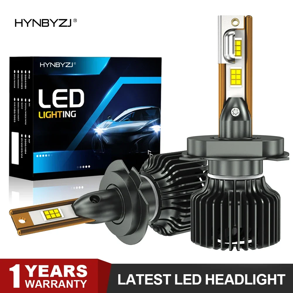 HYNBYZJ 2Pcs Car Headlight H4 H7 LED H11 9005 9006 H1 9012 Auto Bulbs 150W 18000LM Light Lamp 6000K 12V Led Headlight Bulbs