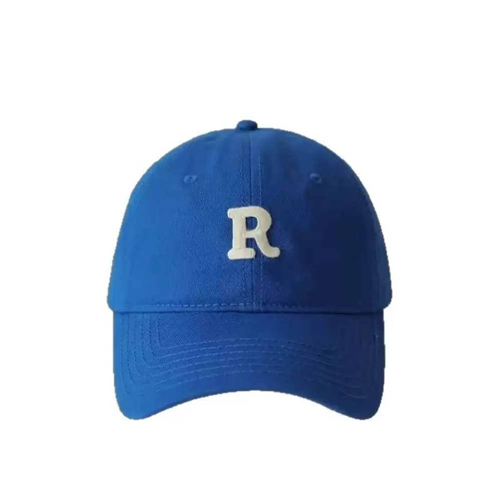 

Fashion Embroidered Embroidery Baseball Cap Retro Peaked Cap Letter Baseball Hat Sunscreen Hat Letter R Sun Hat Sports