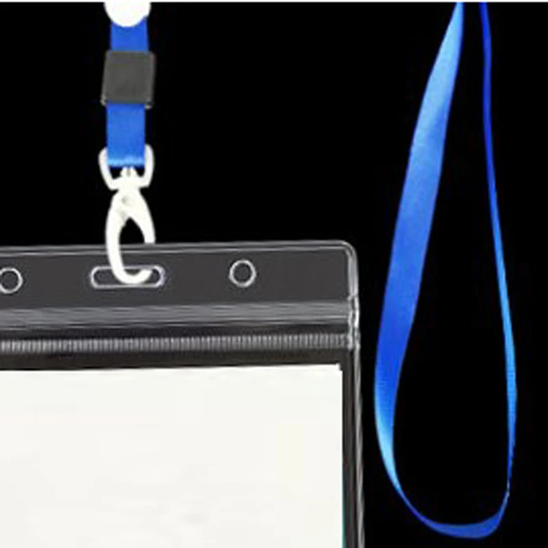 40pcs Women Men Card Cover Neck Lanyard Strap Card Holder Protector Cover Badge Office School ID Credit Card School Supply