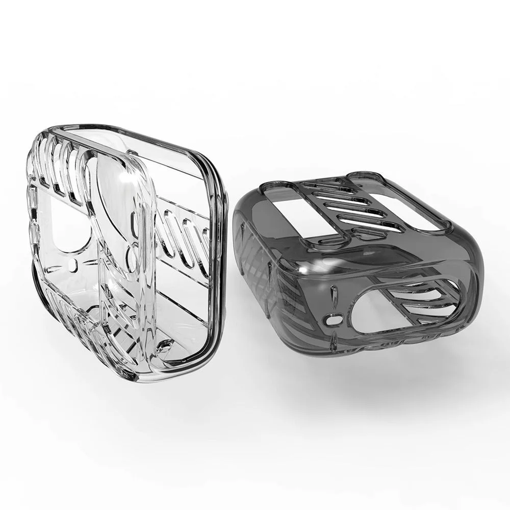 Anti-Scratch Bluetooth Speaker Clear Case Transparent Shockproof Carrying Sleeve TPU Anti-Slip Protective Case for JBL Go 4