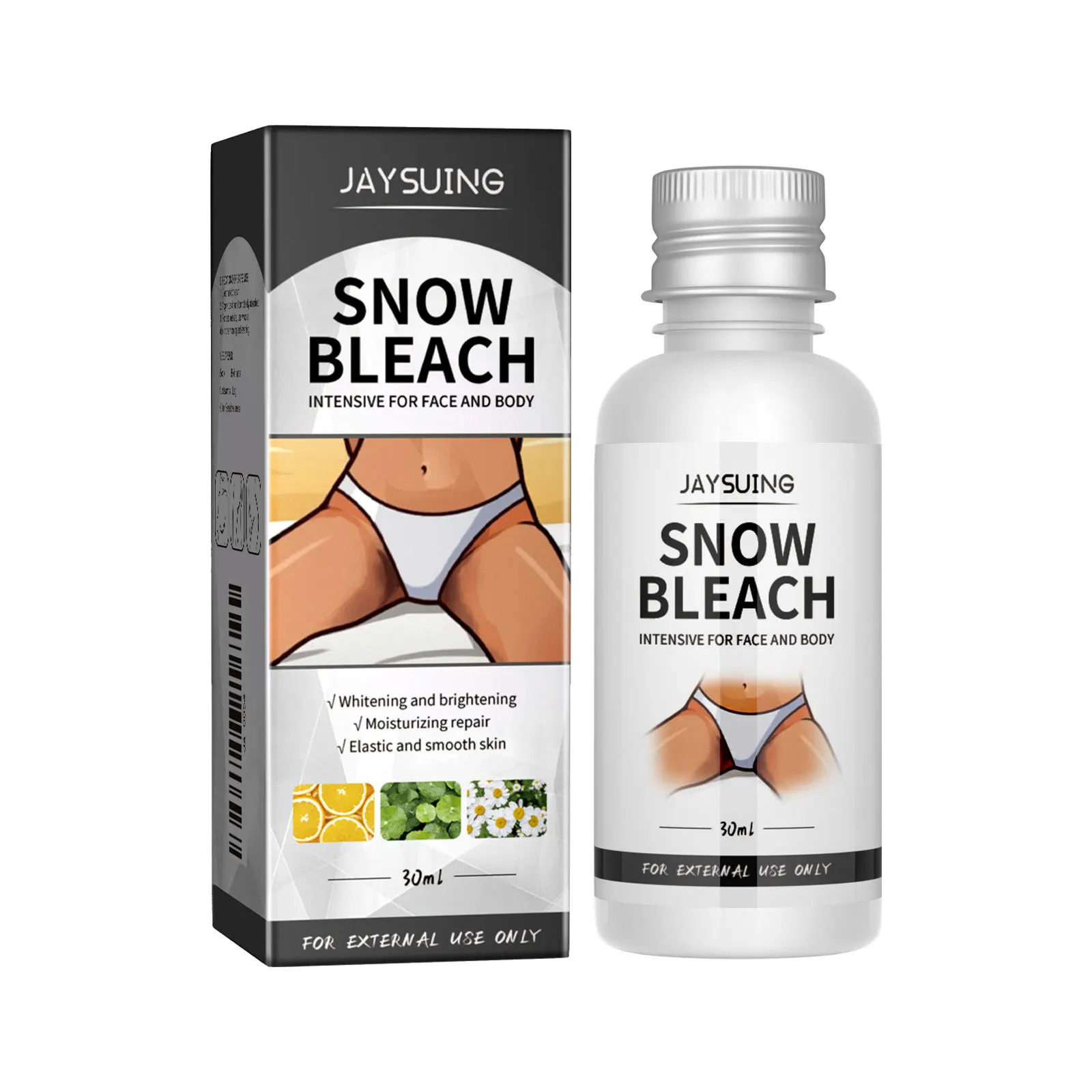 Body Whitening Bleach Cream Brighten Underarm Elbow Knees Joint Removal Intimate Parts Dark Spots Melanin Snow Bleach Cream 30ml