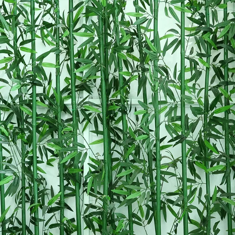 40cm Artificial Bamboo Leaves Silk Cloth Leaf Plant Lucky Bamboo Autumn Party Home Wall Weddings Garden Door Frames Decoration