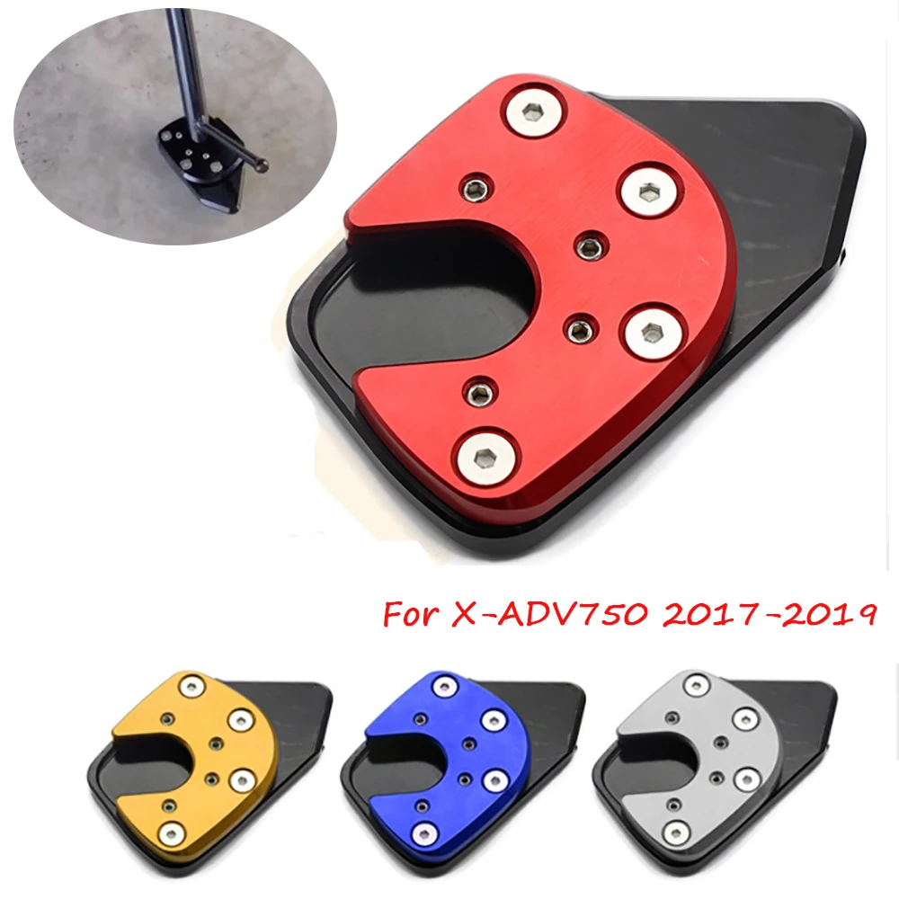 

Motorcycle CNC Kickstand Foot Side Stand Extension Enlarge Pad Support Plate For HONDA X-ADV 750 XADV750 2017-2018