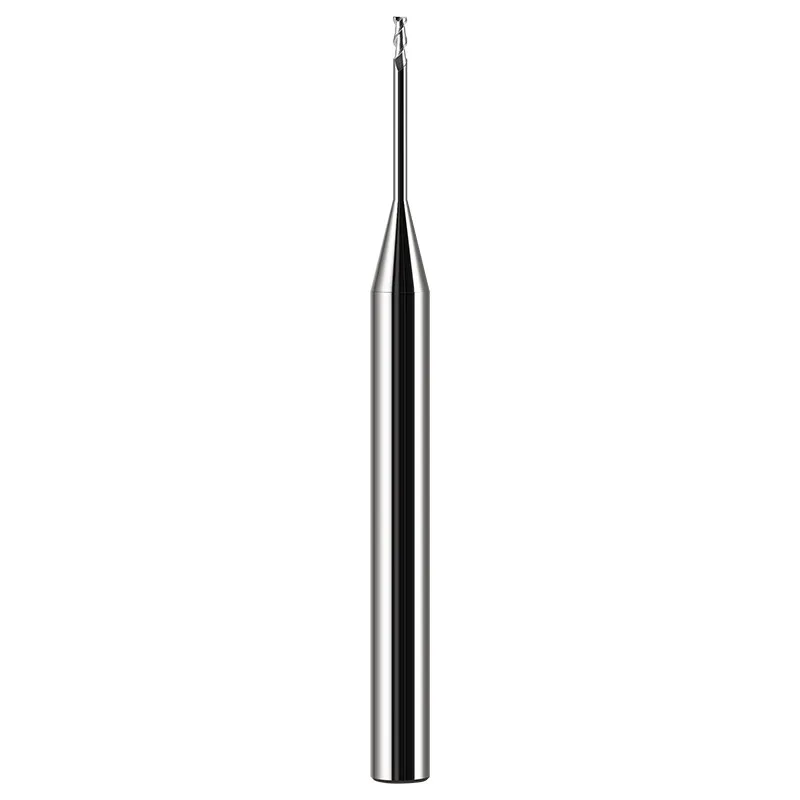 SHAZAM-Tungstênio Aço Carboneto Fresagem Ferramentas Cortador, Carbide Micro Diâmetro, Sulco Profundo, Buraco Profundo, Alumínio, Máquinas CNC, 2-Flauta, HRC58