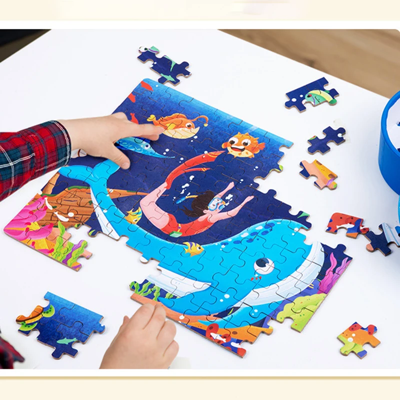 100PCS Paper Puzzle Children's - Human Body Puzzle 评论和价格