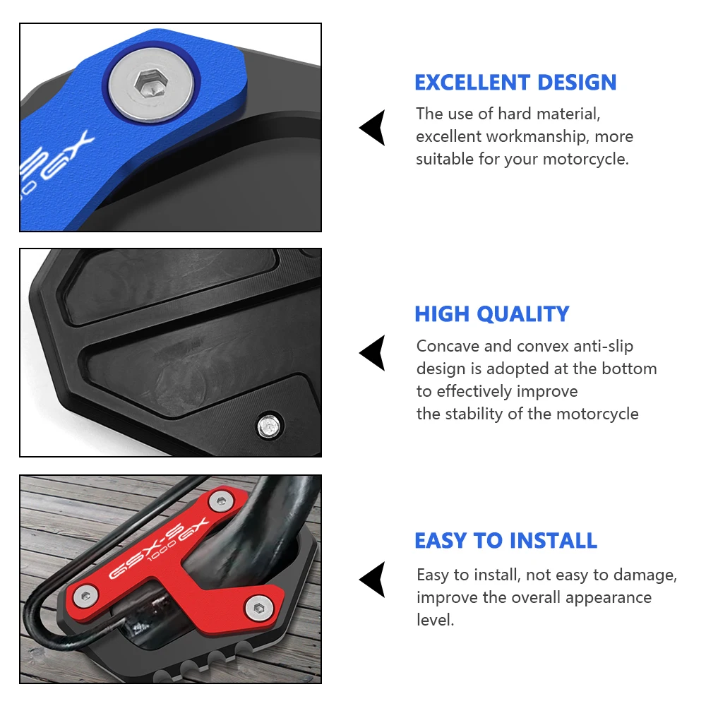 For gsxs1000gx GSXS 1000GX 2024 extended side support extended side support Motorcycle accessories foot support side support sid
