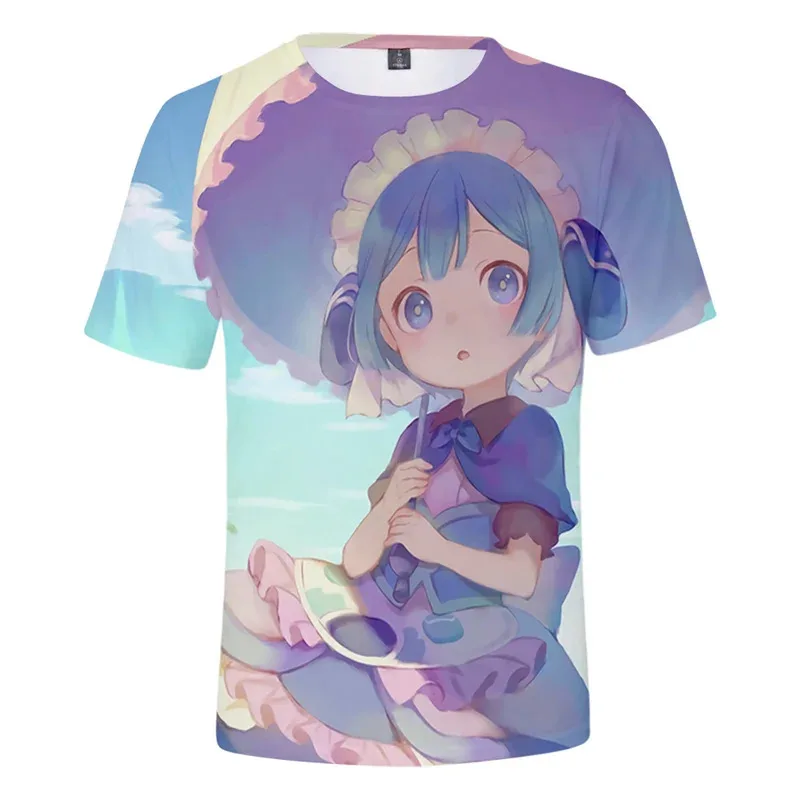 2025 yiyi2025yiyi2021 Nanachi صنع في الهاوية Reg Kawaii أنيمي T- ثلاثية الأبعاد طباعة الرجال النساء الشارع الشهير نمط س الرقبة تي شيرت Harajuku Ca #3