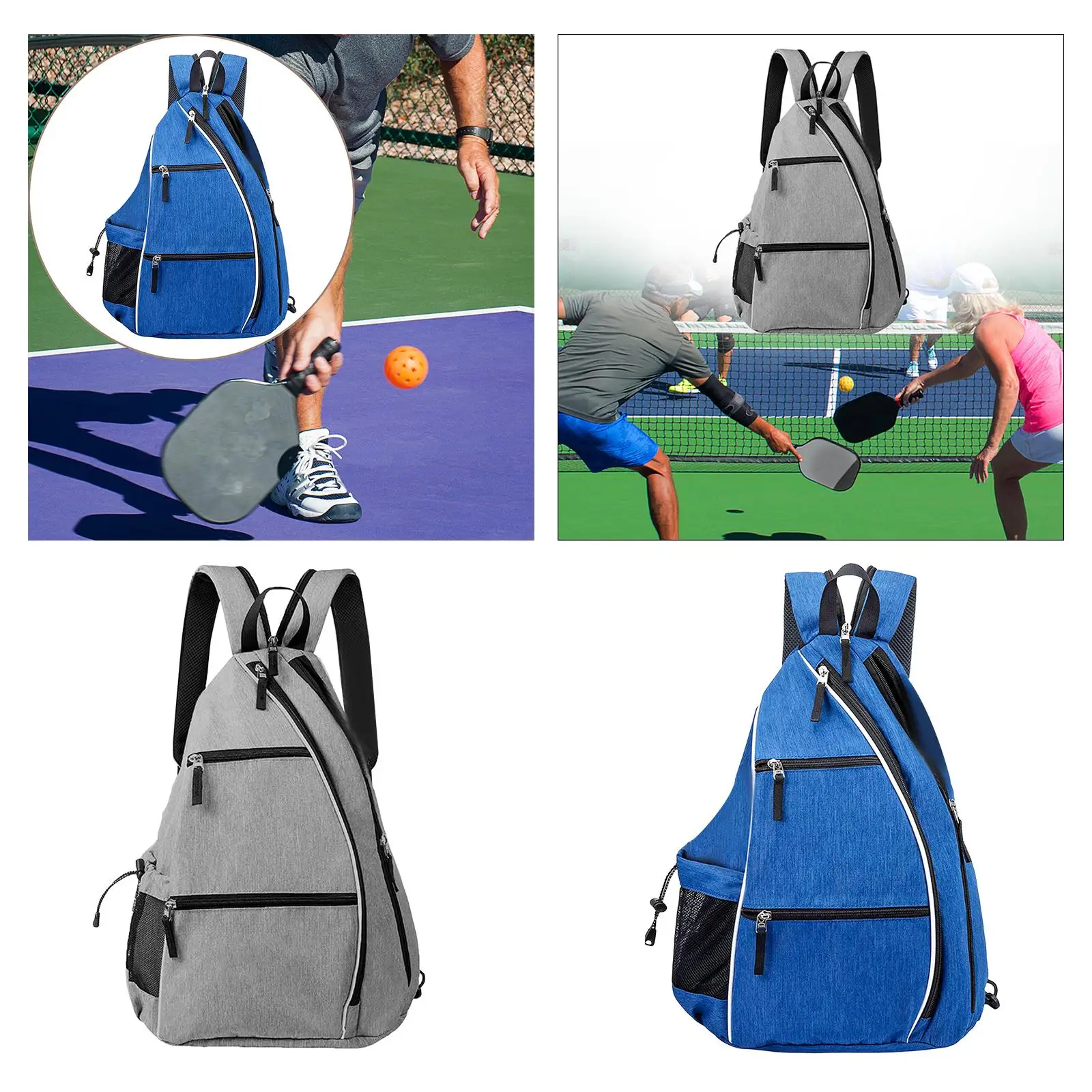 

Рюкзак Pickleball, чехол для ракетки, легкий органайзер, прочный теннисный ракетник с несколькими карманами, сумка для переноски Pickleball для мужчин