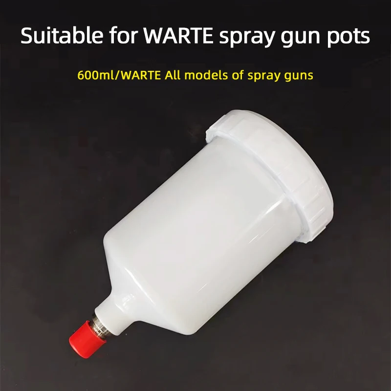 

ATPRO Non-original for WARTE Spray Gun Pot Paint Gun Can 600 ml Upper Pot PVC Plastic