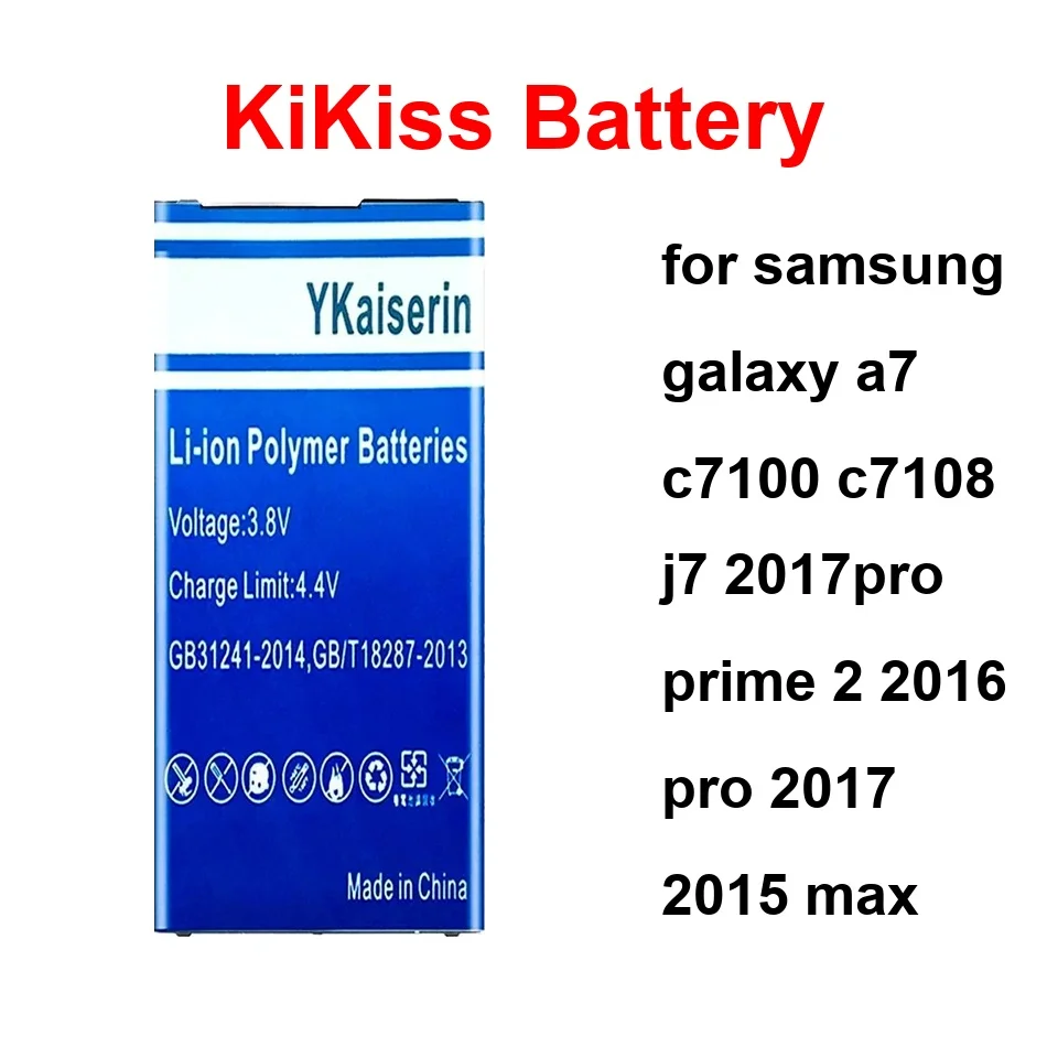 

Аккумулятор EB-BJ710CBC EB-BJ730ABE EB-BJ731ABE для Samsung Galaxy A7 C7100 C7108 J7 2017PRO Prime 2 2016 Pro 2017 2015 Max