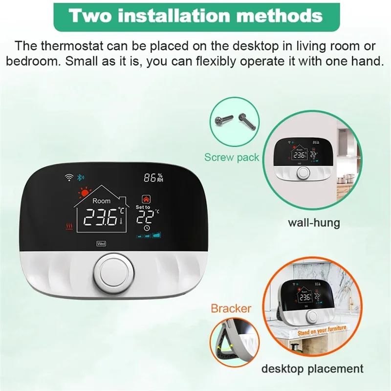 

A43M Tuya Smart Wi-Fi беспроводной термостат для газового котла, нагревательная батарея RF 433 МГц термостат, регулятор температуры Alexa