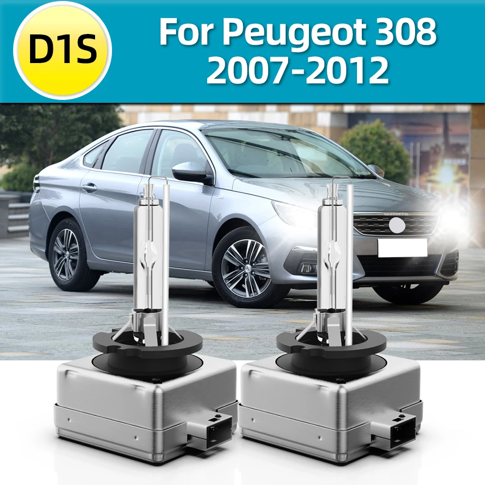 

LSlight 2x автомобильные фары 12 В постоянного тока 35 Вт D1S HID ксеноновые 6000K 8000K лампы для Peugeot 308 SW CC Touring 2007 2008 2009 2010 2011 2012