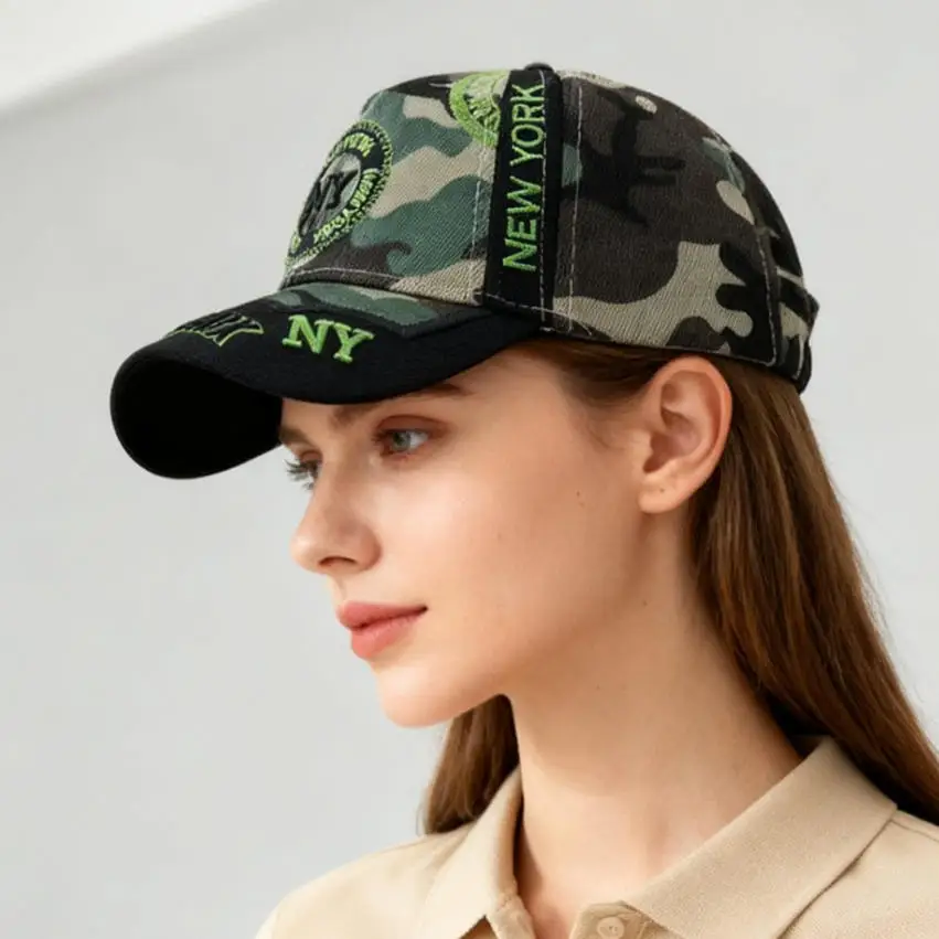 قبعة منقار البط للفصول الأربعة مع حروف نيويورك مطرزة ثلاثية الأبعاد، قبعة بيسبول، قبعة سباق رياضية، للجنسين #6