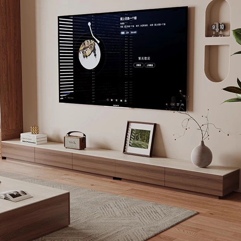 

Living Room Modern Tv Stands Wood Nordic Display Minimalist Hallway Tv Table Aesthetic Storage Muebles Para Tv Unique Furniture