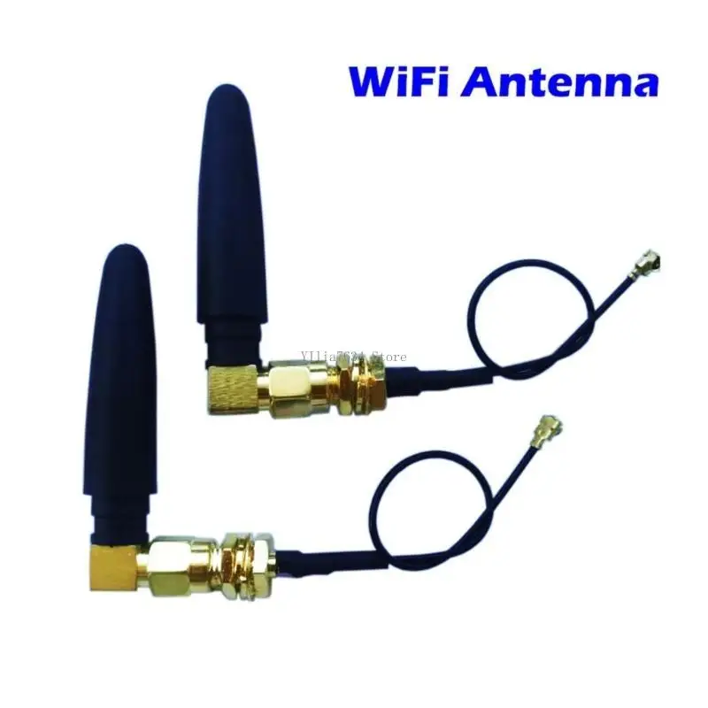 Upgraded WiFi Antenna 2.4GHz/5.8GHz Dual Bands 3dbi RPSMA-/SMA Connector Rubber Used for Mini PCI Card Camera USB