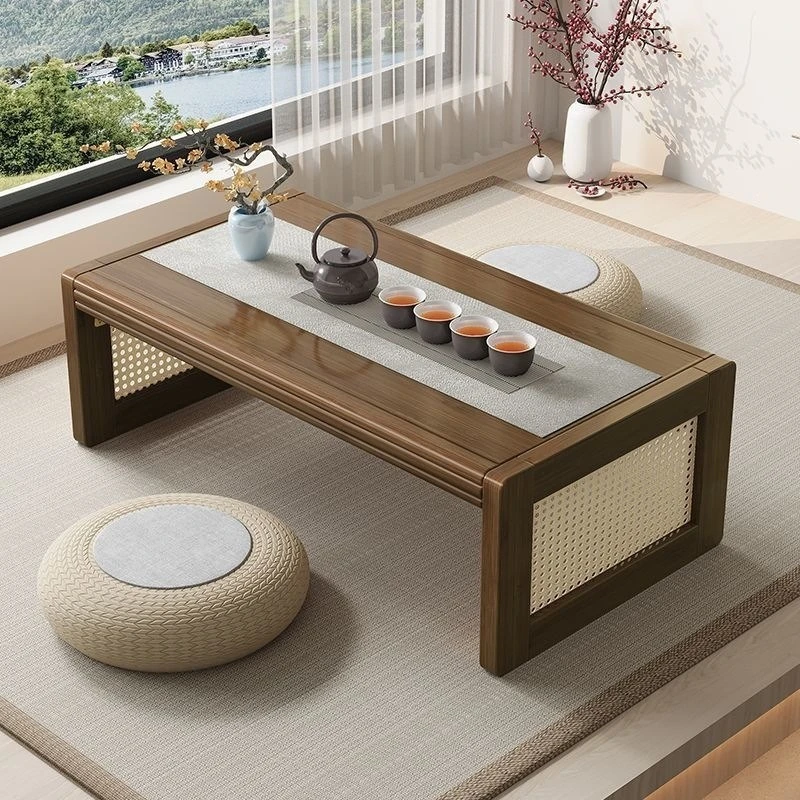 Modern folding coffee table household kang table simple bed study table